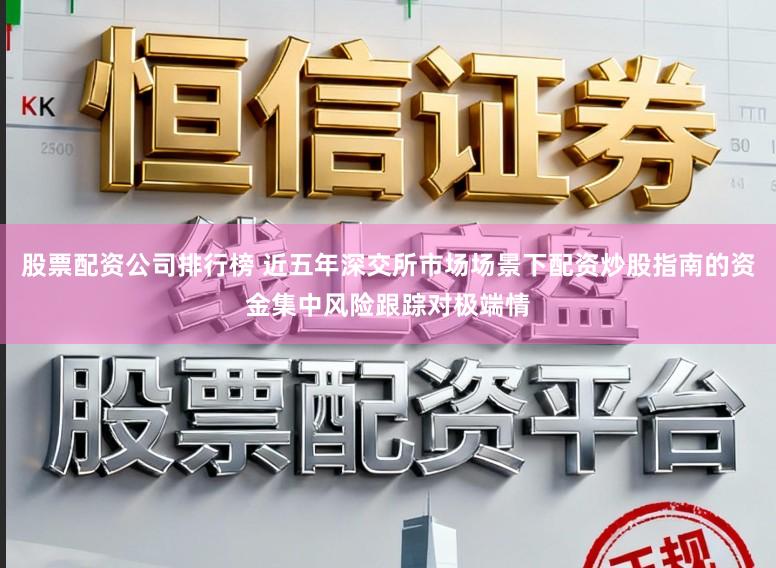 股票配资公司排行榜 近五年深交所市场场景下配资炒股指南的资金集中风险跟踪对极端情